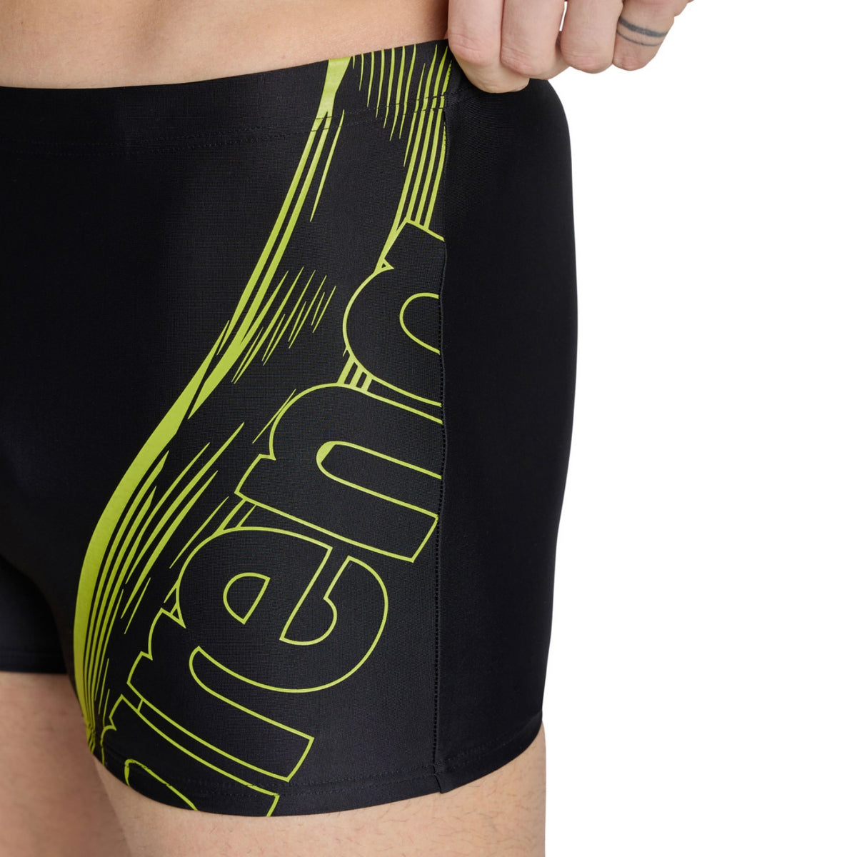 arena Badehose Herren Graphic Swim Short aus MaxFit Material