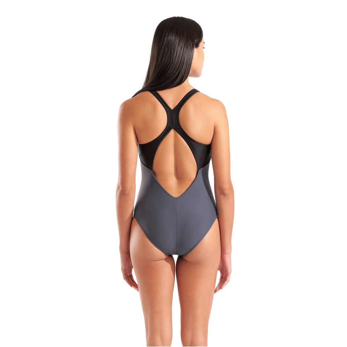 arena Grid Badeanzug V Back Graphic für Damen