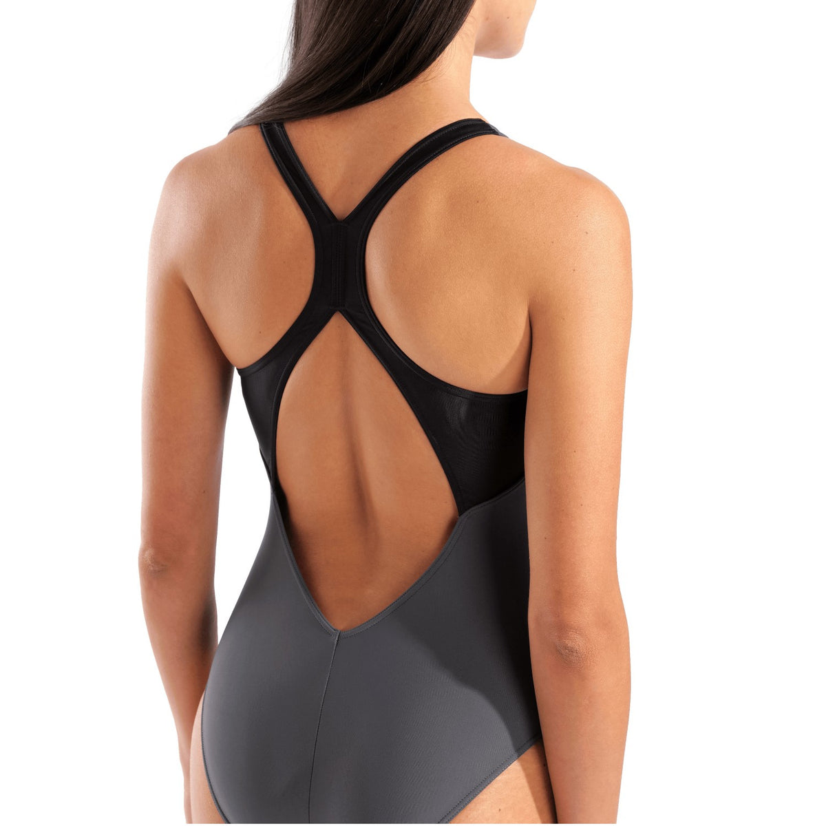 arena Grid Badeanzug V Back Graphic für Damen