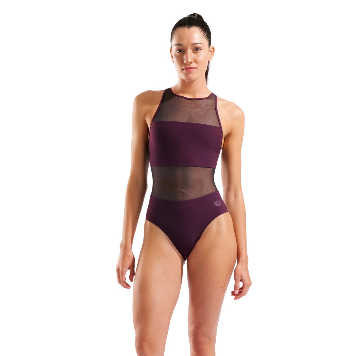 arena Badeanzug Mesh Panels Swimsuit Vent Back für Damen