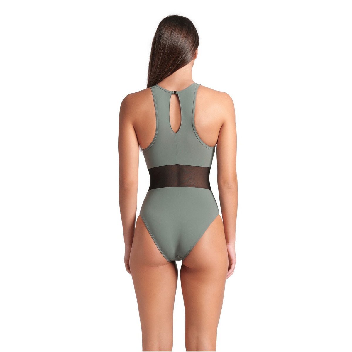 arena Badeanzug Mesh Panels Swimsuit Vent Back für Damen