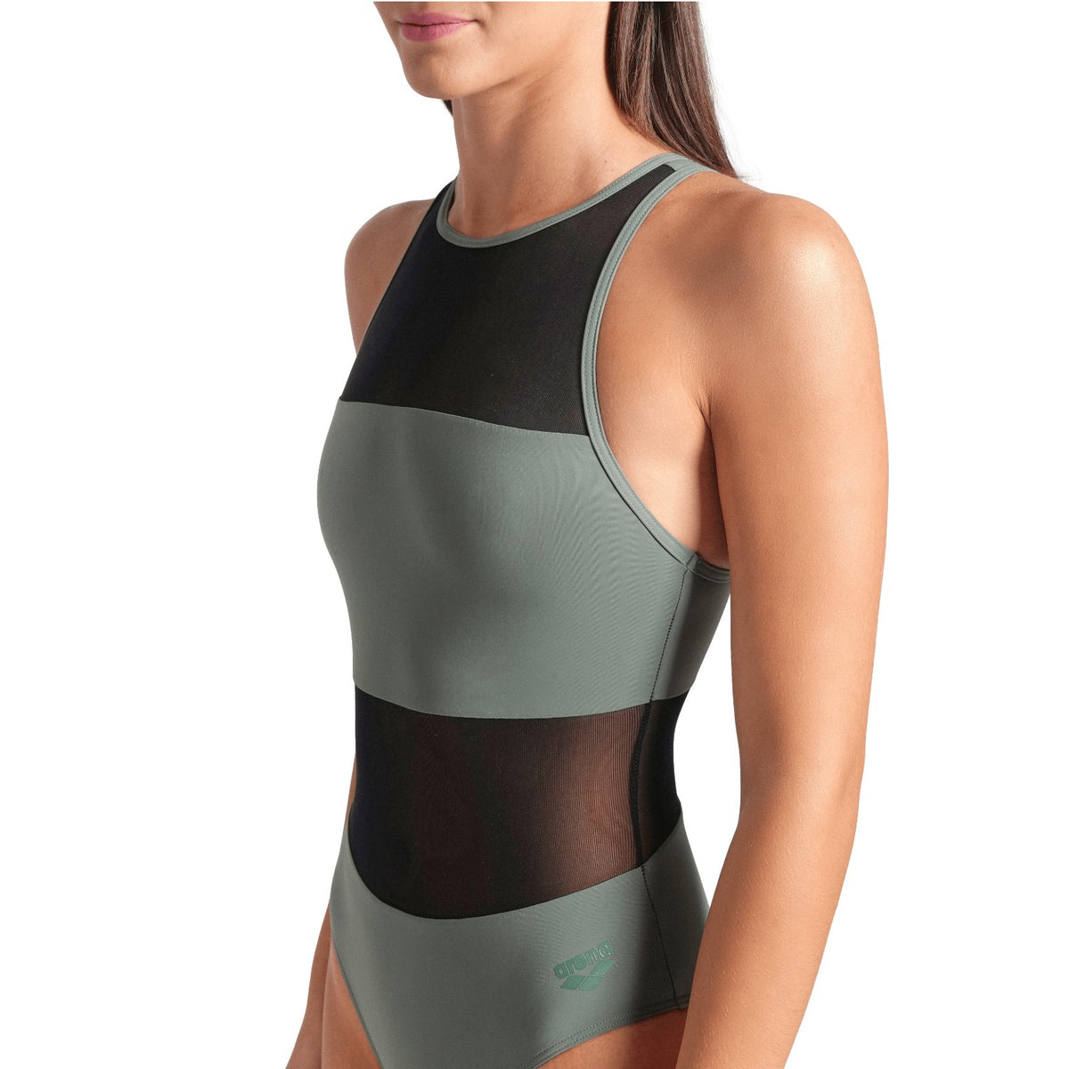 arena Badeanzug Mesh Panels Swimsuit Vent Back für Damen