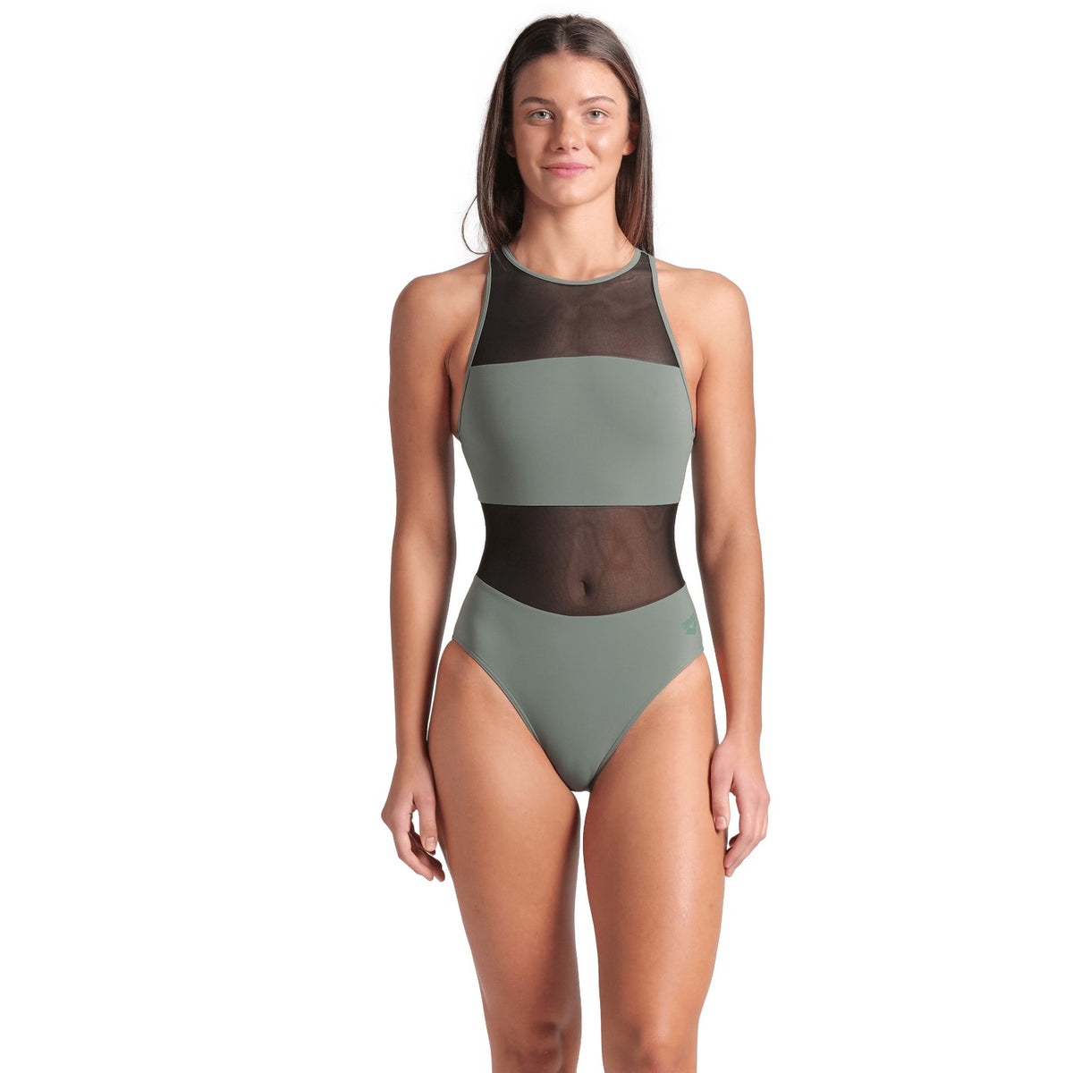 arena Badeanzug Mesh Panels Swimsuit Vent Back für Damen