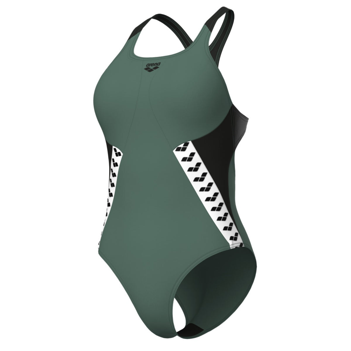 arena Stripe Badeanzug Pro Back für Damen